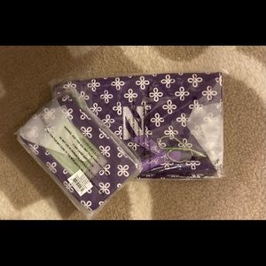 Northwestern Vera Bradley Bundle ( Front Zip Wristlet + Zip ID lanyard)